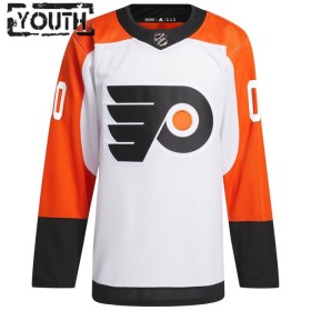 Philadelphia Flyers White Custom Adidas 2023-24 Auswärts Trikot Authentic - Kinder